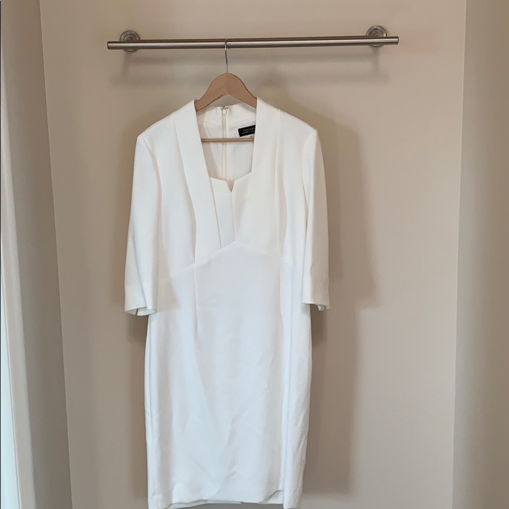 Like NEW Tahari dress, cream, 3/4 sleeves, size 10